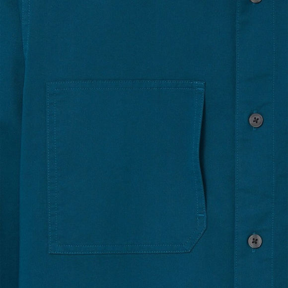 Long Sleeve Utility Workshirt - Brand New - NEVER WORN - Teal - Picture 3 of 4
